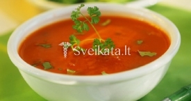 Konservuotų pomidorų sriuba