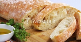 Itališka duonelė čiabata (ciabatta)